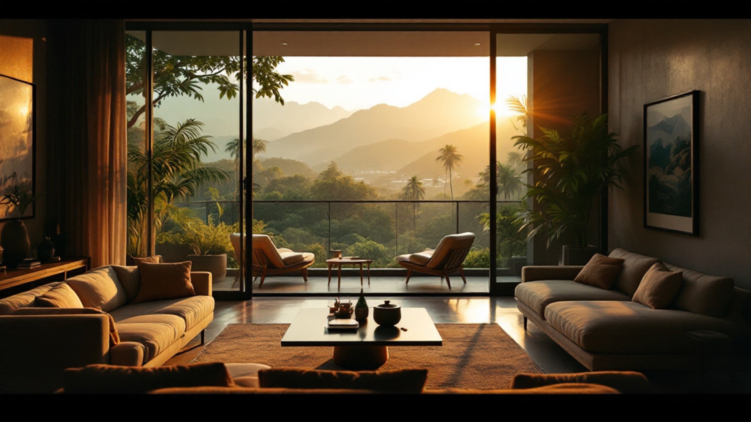 A modern apartment interior in El Poblado, Medellín